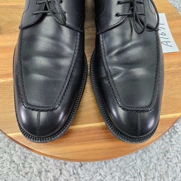 Salvatore Ferragamo Mens 10.5B Lavorazione Originale Black Split Toe Dress Shoe main image 12